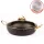 Evren 26 Cm Gold Stone İndüksiyon Tabanlı Güveç Basık Tencere 2,8 Lt (Gold Çelik Kulp)